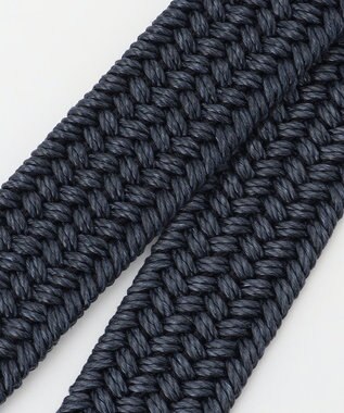 JOSEPH ABBOUD 【キングサイズ・イタリア素材・ストレッチ・日本製】 コストレッチリネン ベルト ネイビー系