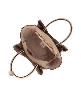 INTER-CHAUSSURES 【LORISTELLA】マルチポケットハンドバッグ ライトベージュ