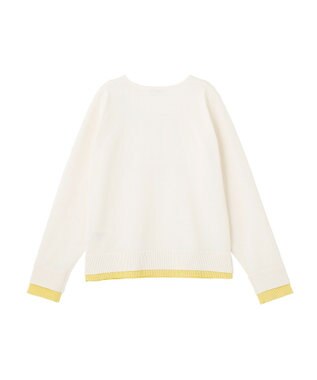 Green Parks ヘンリーネックレイヤードニットプルオーバー White