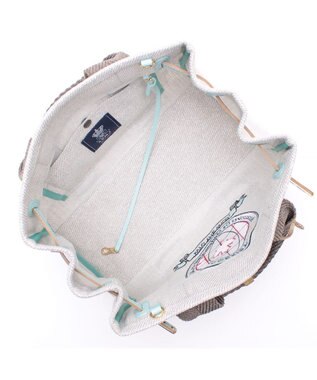 A.D.M.J. リネンラメクロス/前金具付トート32cm(Dカン＋) SILVER