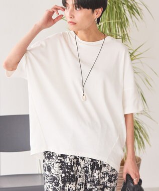 AMERICAN HOLIC 【新色追加】【接触冷感】コクーンシルエットカットソー Off White