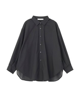 AMERICAN HOLIC 【イージーケア】シアーラウンドシャツ Black