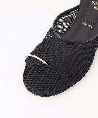 BEIGE， 【一部店舗限定】HENRI EN VARGO / OLGA サムリングシアーサンダル Black