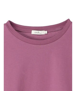 earth music&ecology ＢＯＸシルエットＴ（汗じみ防止） Purple