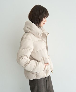 YECCA VECCA カチオンジャージーブルゾン Gray Beige