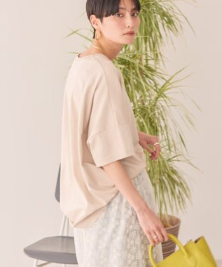 AMERICAN HOLIC 【新色追加】【接触冷感】コクーンシルエットカットソー Light Beige