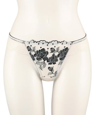 San-ai Resort（三愛水着楽園） エレガントコレクション  【2412】 Tバックショーツ アイボリー