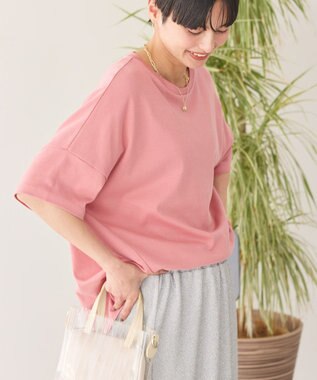 AMERICAN HOLIC 【新色追加】【接触冷感】コクーンシルエットカットソー Pink