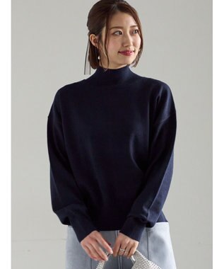 Te chichi バックビジューニット ネイビー