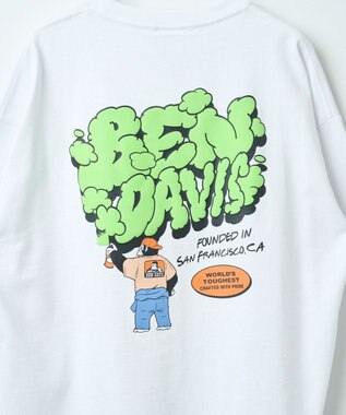 WEGO 【ユニセックス着用ITEM/綿100％/SMLサイズ】別注ベンデイビスプランプロゴT ホワイト