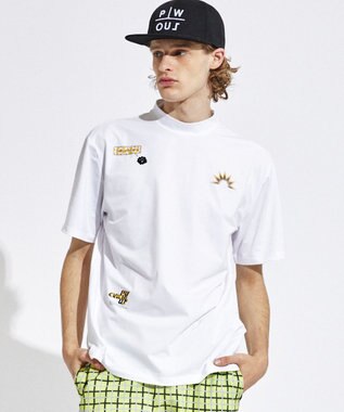 PW CIRCULUS 【UVカット / 吸水速乾 / 伸縮性抜群】【MEN】アニマルフォトモック T ホワイト系1