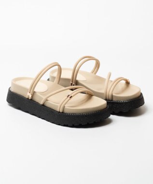 BONTRE 【MIONOTIS/ミオノティス】ナローベルト厚底2WAYサンダル /626B アイボリー