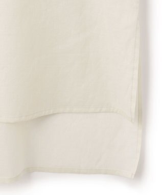 ICB 【洗える】テンセルコットンローン スクエアネックブラウス アッシュグレー系