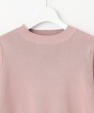 Feroux 【洗える】袖フレアニット プルオーバー ピンク系