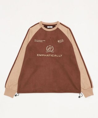 WEGO 【ユニセックス着用ITEM】フェイクスウェードゲームプルオーバー ブラウン