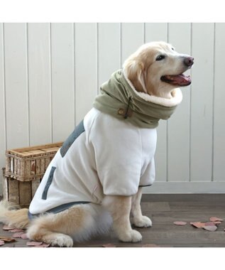 PET PARADISE ペットパラダイス フリーススヌード 中型犬 大型犬 緑