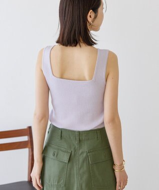 AMERICAN HOLIC 総針スクエアタンクトップ Purple