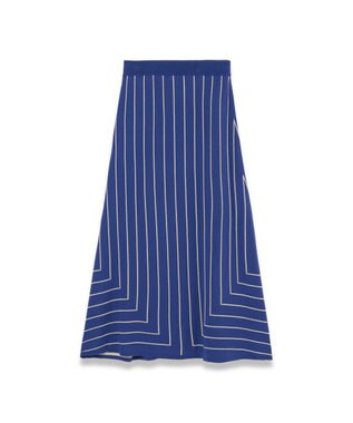 JOSEPH 【洗える】ジオメトリックジャガード　ニットスカート Cobalt / Affogato