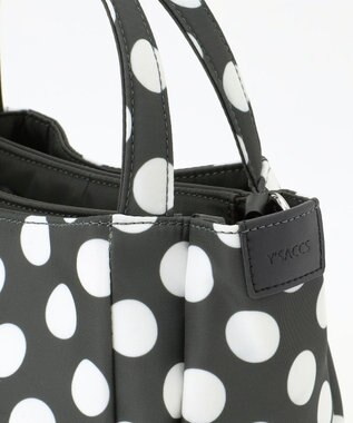 Y'SACCS 木村多江×Y'SACCS Polka Dots ミニバッグ グレー×ホワイト