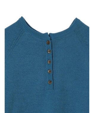 CRAFT STANDARD BOUTIQUE ７Ｇモールニット　ヘンリーＰＯ　Ｌ／Ｓ Blue