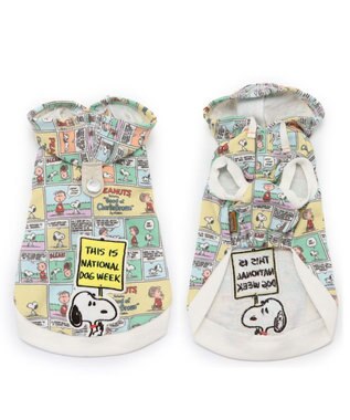 PET PARADISE 犬の服 犬 服 秋冬 スヌーピー パーカー 【小型犬】 カラーコミック マルチカラー