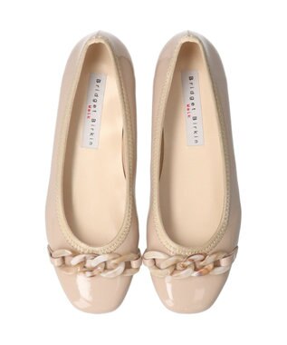 Bridget Birkin 【Bridget Birkin Walk】アクリルチェーンウォーキングパンプス ベージュエナメル
