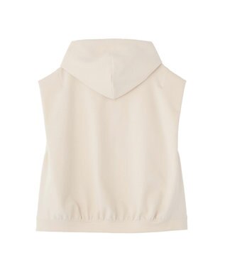 Green Parks フード付ベスト Ecru