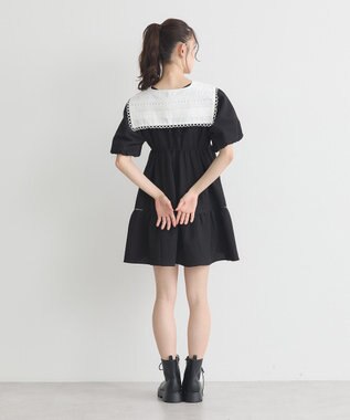 earth music&ecology セーラーカラーレース付け襟 Off White