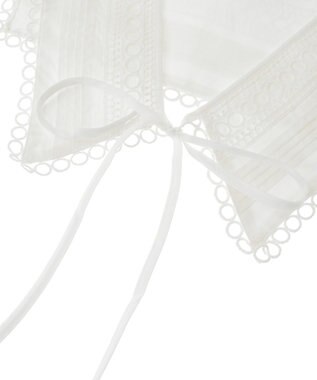 earth music&ecology セーラーカラーレース付け襟 Off White