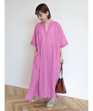 AMERICAN HOLIC ふんわりインドボイルロングワンピース Pink