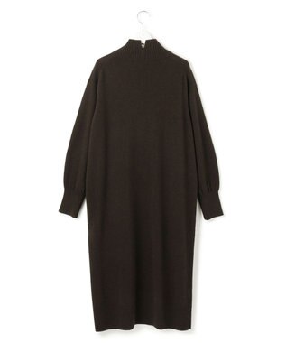 23区 【CLASSY.12月号掲載】】ウールカシミヤブレンド ハイネック ワンピース ダークブラウン系