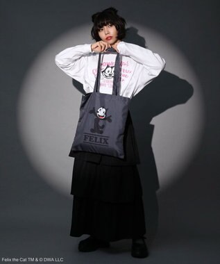 Green Parks ■ＦＥＬＩＸ　プリントトートバッグ Charcoal Gray