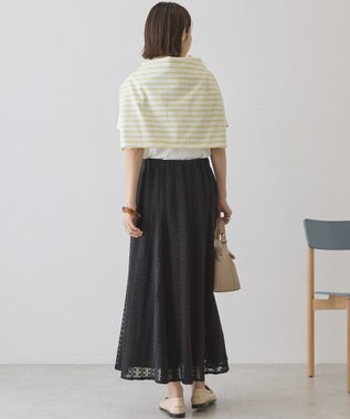 AMERICAN HOLIC レースロングマーメイドスカート Black