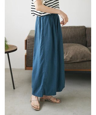 CRAFT STANDARD BOUTIQUE 【キナリノ別注】リネンレーヨンワイドパンツ Navy