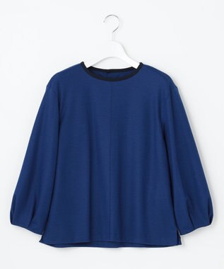 J.PRESS LADIES L 【イージーケア】ウールスムースジャージー カットソー ブルー系