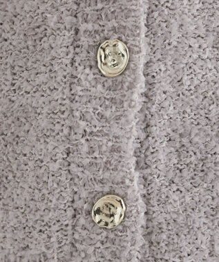 WEGO 【ANGIE VINTAGE】リボンヤーンVネックニットカーディガン ライトグレー