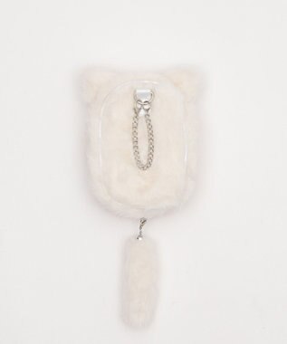 WEGO 【痛バ＆推し活ITEM】なりきりネコぬいポーチ ホワイト