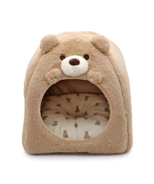 PET PARADISE ペットパラダイス くまちゃん ハウス 《お座り柄》 ブラウン