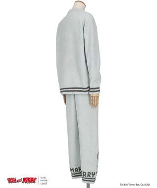 une nana cool トムとジェリー × une nana cool メンズプルオーバー＆ロングパンツセット チャコールグレー