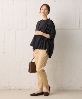 組曲 S 【WEB限定】ストレッチテーパード パンツ ベージュ系