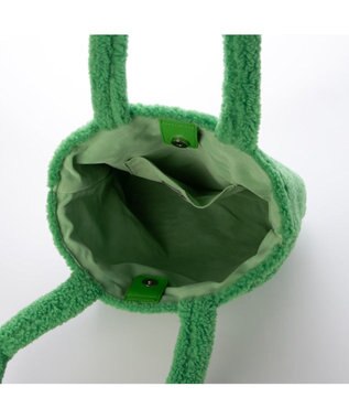 UNBILLION カシュカシュ cachecache / 目玉ポーチ付ファートート グリーン