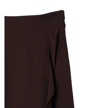 earth music&ecology ラッフルフリルイレヘムスカート Brown