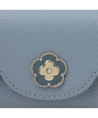 CLATHAS ペルル 三つ折りキーケース ブルー