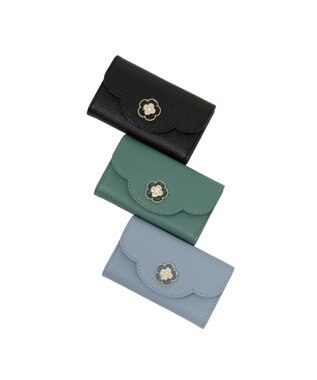 CLATHAS ペルル 三つ折りキーケース ブルー