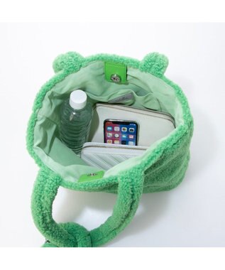 UNBILLION カシュカシュ cachecache / 目玉ポーチ付ファートート グリーン