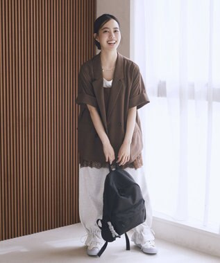 earth music&ecology ぷくぷくチャーム付リュック Black