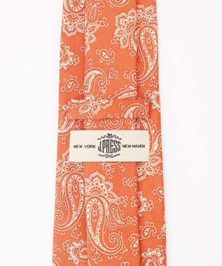 J.PRESS MEN ペイズリーハンドプリント ネクタイ オレンジ系6