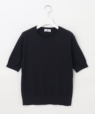 洗える】 BASIC HI-COTTON クルーネック ニット / J.PRESS LADIES L