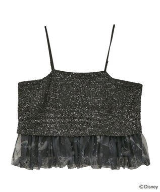 Green Parks ＦＡＮＴＡＳＩＡ／スパンコール総柄ビスチェ Black