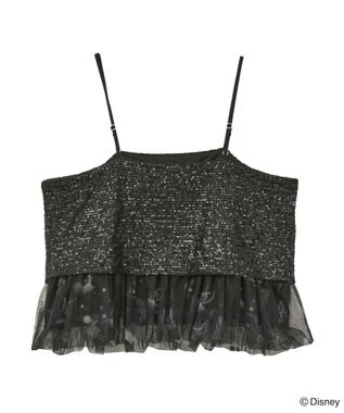 Green Parks ＦＡＮＴＡＳＩＡ／スパンコール総柄ビスチェ Black